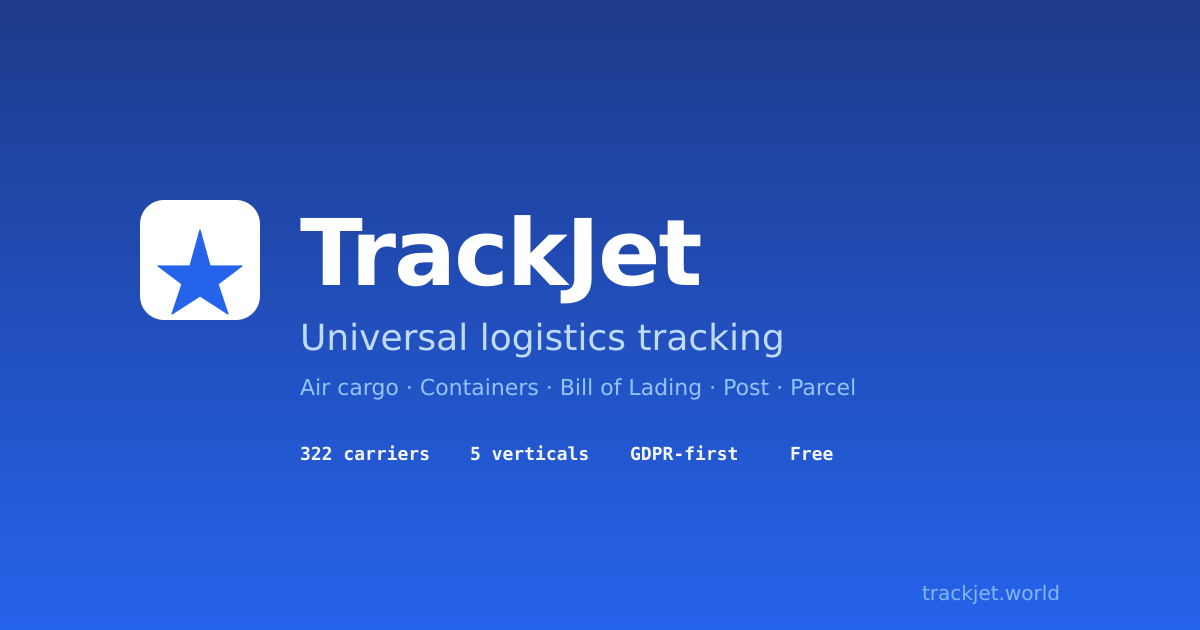 Air cargo tracking — by air waybill or airline prefix — TrackJet